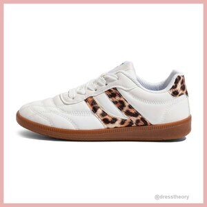 Vintage Leather Sneakers Non-Slip Cushion Streetwear Casual Shoes